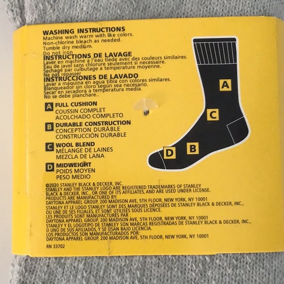Stanley Wool Blend (2pk) Cushioned Socks - Picture 4 of 5